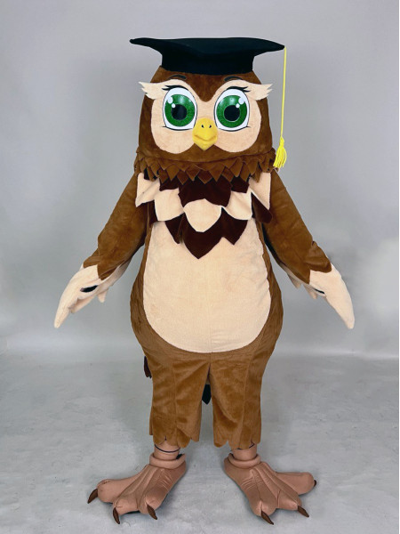 Ростовая кукла "Сова умная коричневая"