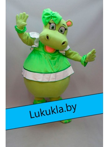 Ростовая кукла "Бегемотиха Зеленая"